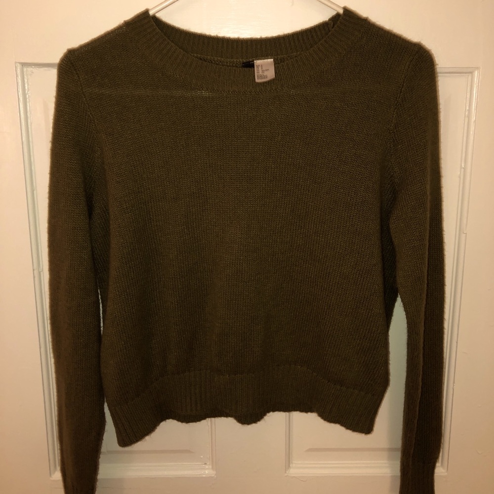 H&M dark green sweater